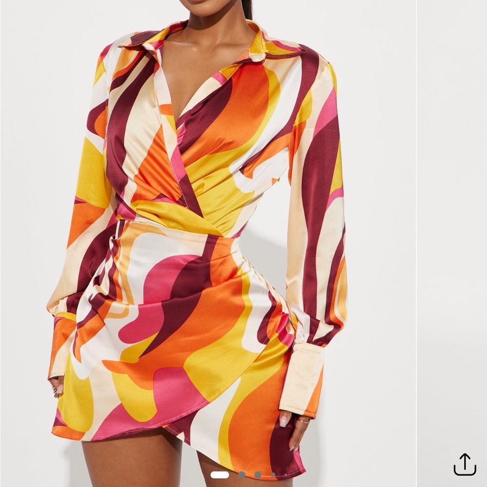 NWT satin mini dress